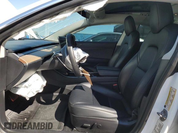 2020 Tesla Model 3 Standard Range Plus with VIN 5YJ3E1EA6LF661513, listed as a Copart auction lot 47008985 with 128,362 mi miles and Non Repairable. Bid and sale history available at DreamBid. Image 7.