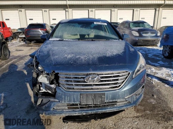 2017 Hyundai Sonata 2.4L with VIN 5NPE24AF2HH572793, listed as a Copart auction lot 46319855 with 150,244 mi miles and Salvage Title. Bid and sale history available at DreamBid. Image 5.