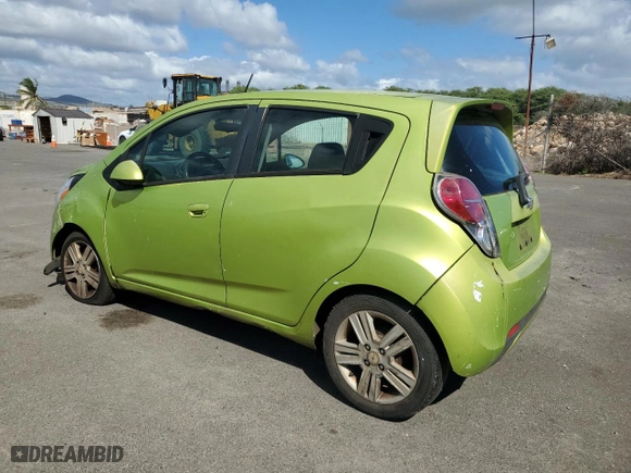 2013 Chevrolet Spark LT with VIN KL8CD6S93DC585718, listed as a Copart auction lot 80336884 with 127,528 mi miles and Salvage Title. Bid and sale history available at carsss.com. Image 2.