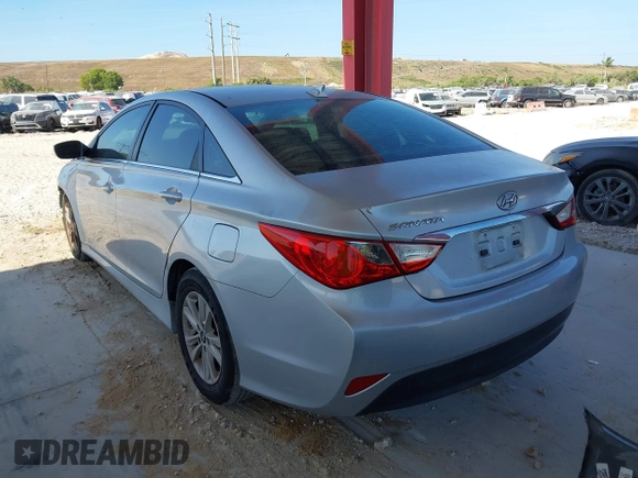 2014 Hyundai Sonata GLS with VIN 5NPEB4AC4EH850109, listed as a IAAI auction lot 42112449 with 167,088 mi miles and . Bid and sale history available at carsss.com. Image 3.