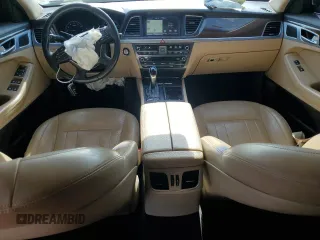 2016 Hyundai Genesis 3.8L with VIN KMHGN4JE7GU107868, listed as a Copart auction lot 42967975 with 128,620 mi miles and Salvage Title. Bid and sale history available at DreamBid. Image 8.