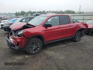 2025 Honda Ridgeline Sport z VIN 5FPYK3F12SB007235, wystawiony jako Copart lot #57259555 z przebiegiem 5 092 mil mil oraz Szkoda całkowita • Salvage title. Historia ofert i sprzedaży dostępna na DreamBid. Obrazek 1.
