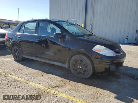 2010 Nissan Versa 1.8 S with VIN 3N1BC1AP2AL376000, listed as a Copart auction lot 41435585 with 215,017 mi miles and Salvage Title. Bid and sale history available at carsss.com. Image 4.