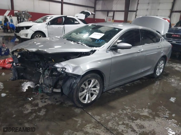 2015 Chrysler 200 Limited with VIN 1C3CCCAB3FN587493, listed as a IAAI auction lot 41630990 with 175,158 mi miles. Bid and sale history available at carsss.com. Image 2.