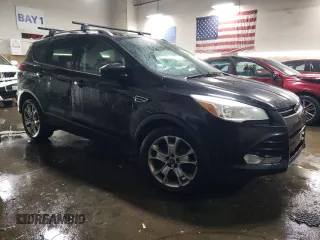 2014 Ford Escape Titanium with VIN 1FMCU0JX1EUA82250, listed as a Copart auction lot 45347295 with 150,897 mi miles and Salvage Title. Bid and sale history available at carsss.com. Image 4.