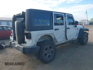 2016 Jeep Wrangler Unlimited Sport RHD with VIN 1C4BJWKG1GL336798, listed as a IAAI auction lot 42134427 with 179,500 mi miles and . Bid and sale history available at DreamBid. Image 6.