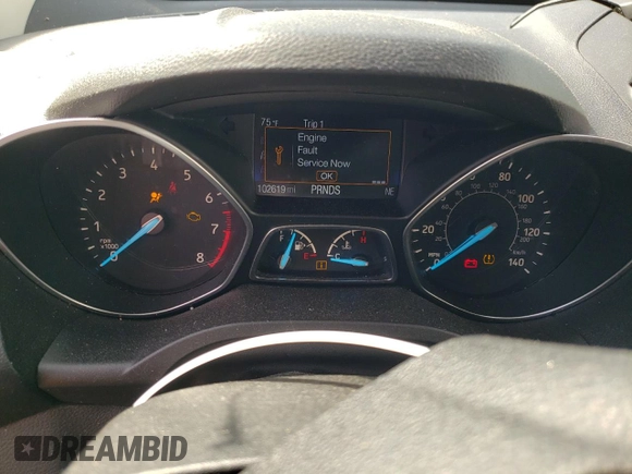 2018 Ford Escape S with VIN 1FMCU0F71JUD02540, listed as a Copart auction lot 54337495 with 102,619 mi miles and Salvage title. Bid and sale history available at DreamBid. Image 9.