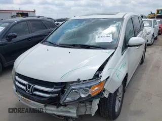 2015 Honda Odyssey EX-L z VIN 5FNRL5H60FB102770, wystawiony jako IAAI lot #42147486 z przebiegiem 160 958 mil mil oraz . Historia ofert i sprzedaży dostępna na DreamBid. Obrazek 2.