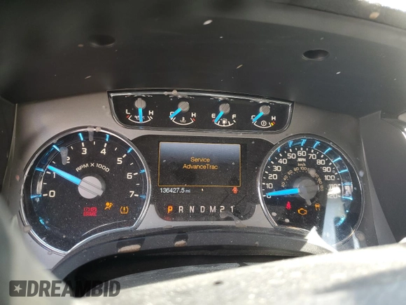 2013 Ford F-150 XL with VIN 1FTFW1ETXDFC95631, listed as a Copart auction lot 60252685 with 136,427 mi miles and Salvage title. Bid and sale history available at DreamBid. Image 9.