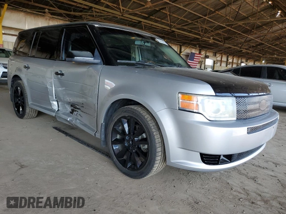 2011 Ford Flex Limited with VIN 2FMGK5DC2BBD05958, listed as a Copart auction lot 52454485 with 98,525 mi miles and Salvage Title. Bid and sale history available at carsss.com. Image 4.