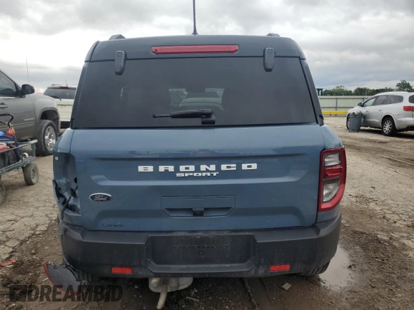 2024 Ford Bronco Sport Outer Banks with VIN 3FMCR9C60RRE07669, listed as a Copart auction lot 58541425 with 19,387 mi miles and Salvage title. Bid and sale history available at DreamBid. Image 6.