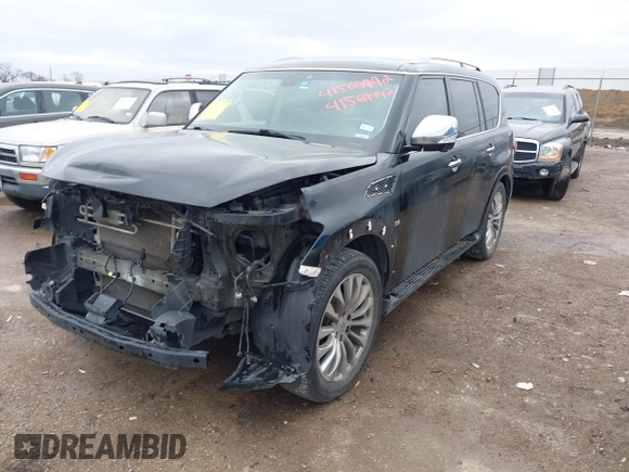 2017 Infiniti QX80 z VIN JN8AZ2NF1H9640040, wystawiony jako IAAI lot #41569442 z przebiegiem 96 273 mil mil oraz . Historia ofert i sprzedaży dostępna na DreamBid. Obrazek 17.