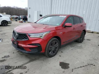 2019 Acura RDX w/A-Spec Pkg with VIN 5J8TC2H62KL020889, listed as a Copart auction lot 86171024 with 84,898 mi miles and Salvage Title. Bid and sale history available at carsss.com. Image 1.