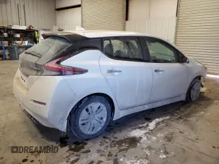 2022 Nissan LEAF S with VIN 1N4AZ1BV8NC563785, listed as a Copart auction lot 45876735 with 35,284 mi miles and Salvage Title. Bid and sale history available at DreamBid. Image 3.