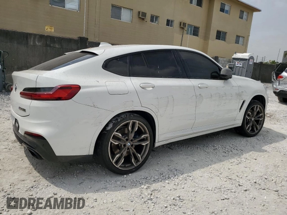 2020 BMW X4 M40i with VIN 5UX2V5C07L9B55214, listed as a Copart auction lot 49868665 with 46,287 mi miles and Salvage Title. Bid and sale history available at carsss.com. Image 3.