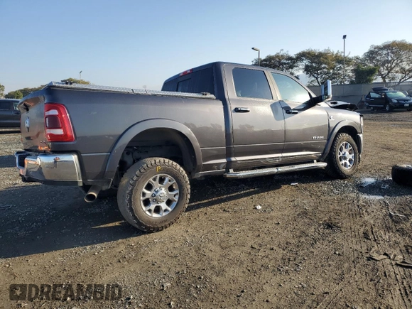 2022 Ram 2500 Laramie with VIN 3C6UR5FL2NG243857, listed as a Copart auction lot 42424235 with 58,474 mi miles and Salvage Title. Bid and sale history available at carsss.com. Image 3.