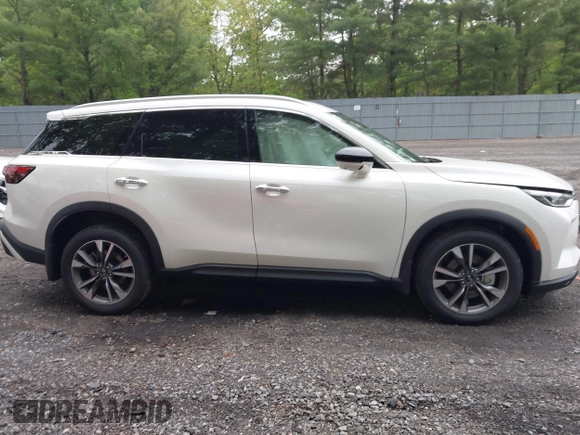 2025 Infiniti QX60 Luxe with VIN 5N1AL1FS6SC351230, listed as a IAAI auction lot 42285154 with 310 mi miles and . Bid and sale history available at DreamBid. Image 13.