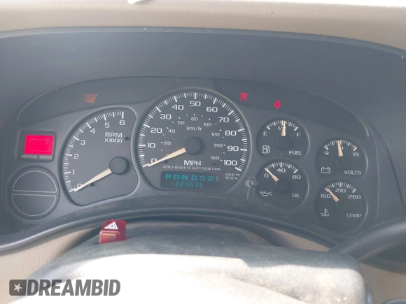 2002 Chevrolet Suburban LT with VIN 1GNFK16Z02J187549, listed as a IAAI auction lot 42544030 with 224,536 mi miles and . Bid and sale history available at DreamBid. Image 7.