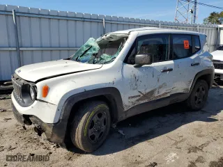 2018 Jeep Renegade Sport with VIN ZACCJBAH0JPH07332, listed as a Copart auction lot 76322434 with 0 mi miles and Salvage Title. Bid and sale history available at carsss.com. Image 1.