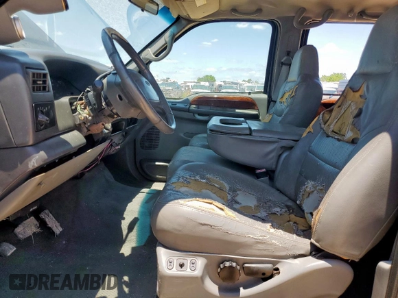 2002 Ford F-250 XL с VIN 1FTNW21F02EB04710, выставлен на аукционе Copart как лот 58752395 с пробегом Не указан миль и Списание • Salvage title. История ставок и продаж доступна на DreamBid. Изображение 7.