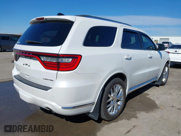 2016 Dodge Durango Limited with VIN 1C4RDHDG8GC475227, listed as a IAAI auction lot 41625472 with 125,159 mi miles. Bid and sale history available at carsss.com. Image 4.