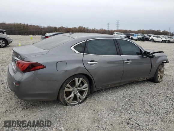 2018 Infiniti Q70 Luxe with VIN JN1BY1PR9JM370727, listed as a Copart auction lot 85170544 with Not provided miles and Clean title. Bid and sale history available at DreamBid. Image 3.