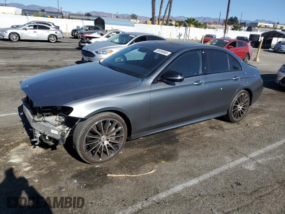2017 Mercedes-Benz E-Class AMG E 43 with VIN WDDZF6EB8HA196509, listed as a Copart auction lot 88490985 with 67,389 mi miles and Salvage Title. Bid and sale history available at carsss.com. Image 1.
