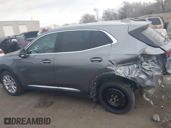 2021 Buick Envision Preferred with VIN LRBFZMR49MD048459, listed as a IAAI auction lot 41400810 with 42,553 mi miles and . Bid and sale history available at carsss.com. Image 14.