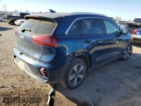 2022 Kia Niro LXS with VIN KNDCB3LC9N5537698, listed as a Copart auction lot 43872755 with 107,052 mi miles and Salvage Title. Bid and sale history available at carsss.com. Image 3.