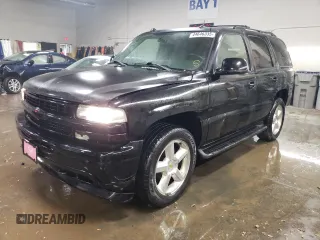 2005 Chevrolet Tahoe LS with VIN 1GNEK13T55J175106, listed as a Copart auction lot 44646335 with 169,581 mi miles and Salvage Title. Bid and sale history available at carsss.com. Image 1.