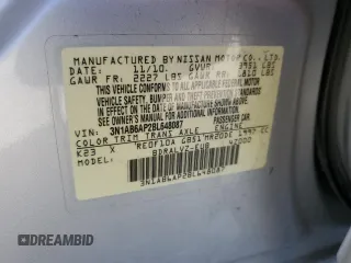 2011 Nissan Sentra SL with VIN 3N1AB6AP2BL648087, listed as a Copart auction lot 77675294 with Not Provided miles and Salvage Title. Bid and sale history available at DreamBid. Image 15.