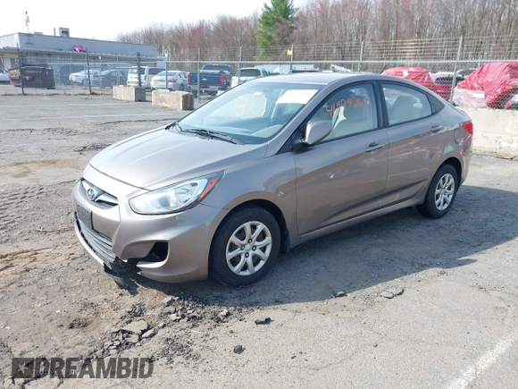 2013 Hyundai Accent GLS with VIN KMHCT4AE1DU314191, listed as a IAAI auction lot 41979265 with 177,944 mi miles. Bid and sale history available at carsss.com. Image 2.