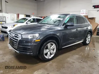 2019 Audi Q5 Premium with VIN WA1ANAFYXK2079977, listed as a Copart auction lot 46143885 with 41,468 mi miles and Salvage Title. Bid and sale history available at carsss.com. Image 1.