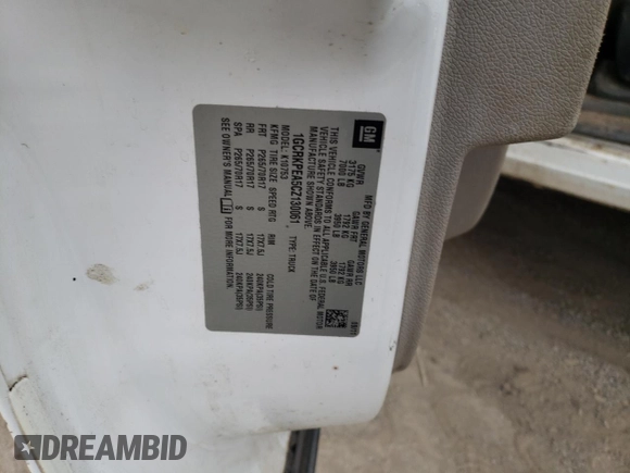 2012 Chevrolet Silverado 1500 Work Truck with VIN 1GCRKPEA5CZ130061, listed as a Copart auction lot 80684184 with 210,853 mi miles and Salvage Title. Bid and sale history available at DreamBid. Image 12.