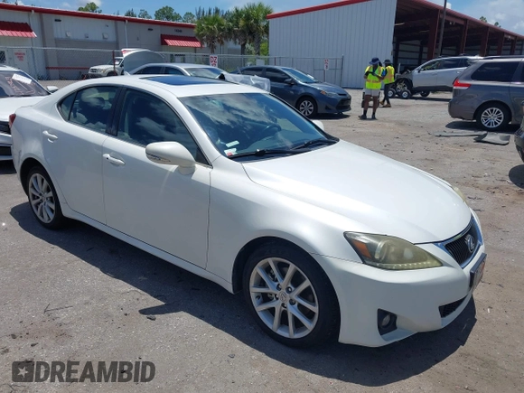 2012 Lexus IS 250 with VIN JTHCF5C25C5057872, listed as a IAAI auction lot 42591321 with 148,672 mi miles and . Bid and sale history available at DreamBid. Image 1.