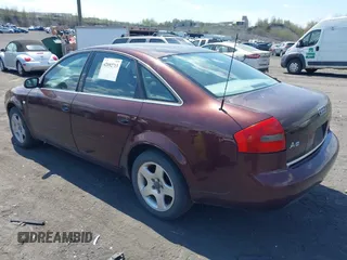 1998 Audi A6 with VIN WAUBA34B9WN058443, listed as a IAAI auction lot 42092713 with 172,728 mi miles. Bid and sale history available at carsss.com. Image 3.