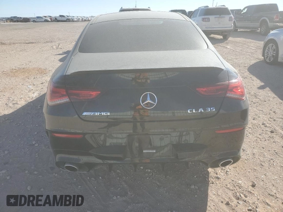 2022 Mercedes-Benz CLA 35 AMG with VIN W1K5J5BB2NN216916, listed as a Copart auction lot 47867785 with 33,019 mi miles and Salvage Title. Bid and sale history available at DreamBid. Image 6.