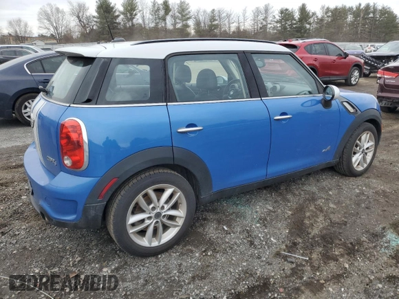 2012 MINI Countryman S with VIN WMWZC5C57CWL62540, listed as a Copart auction lot 43735105 with 86,558 mi miles and Salvage Title. Bid and sale history available at DreamBid. Image 3.