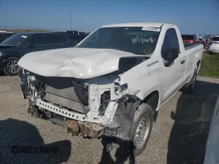 2021 Chevrolet Silverado 1500 Work Truck with VIN 3GCNWAEH7MG172990, listed as a Copart auction lot 41443265 with 27,921 mi miles and Non Repairable. Bid and sale history available at carsss.com. Image 1.