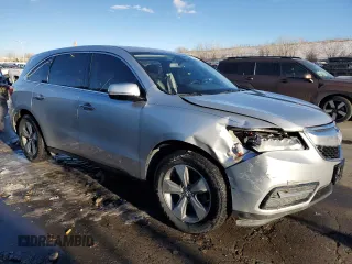 2015 Acura MDX with VIN 5FRYD4H24FB013864, listed as a Copart auction lot 87624775 with 162,893 mi miles and Salvage title. Bid and sale history available at DreamBid. Image 4.