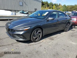 2024 Hyundai Elantra SEL with VIN KMHLS4DG4RU711952, listed as a Copart auction lot 75515304 with 7,411 mi miles and Salvage Title. Bid and sale history available at carsss.com. Image 1.