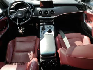 2020 Kia Stinger GT1 with VIN KNAE45LC2L6073852, listed as a Copart auction lot 73830204 with Not Provided miles and Salvage Title. Bid and sale history available at DreamBid. Image 8.