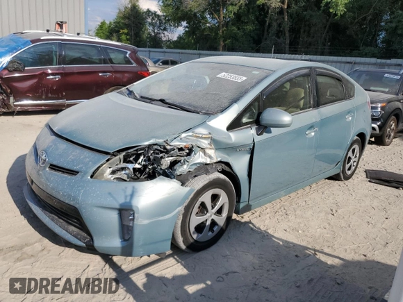2014 Toyota Prius Four with VIN JTDKN3DU8E1747291, listed as a Copart auction lot 52253555 with 114,059 mi miles and Salvage Title. Bid and sale history available at DreamBid. Image 1.