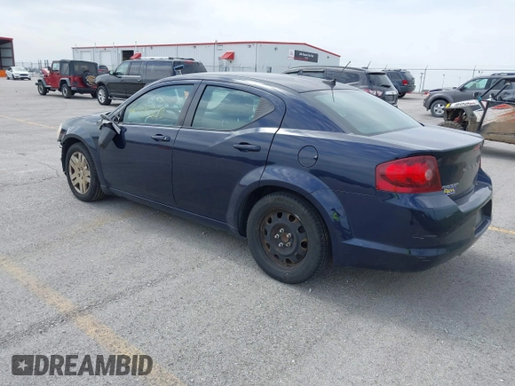 2014 Dodge Avenger SE z VIN 1C3CDZABXEN161671, wystawiony jako IAAI lot #41985833 z przebiegiem 127 326 mil mil oraz . Historia ofert i sprzedaży dostępna na DreamBid. Obrazek 3.