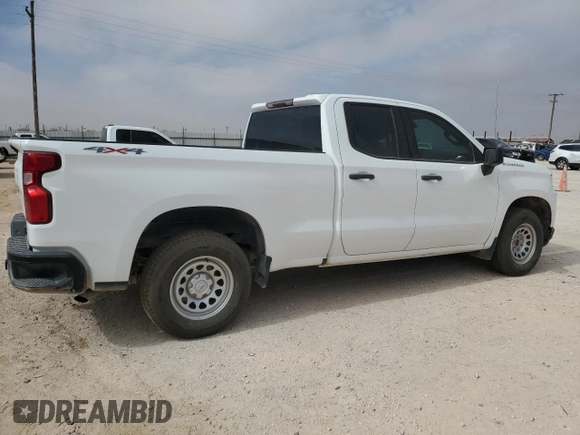 2020 Chevrolet Silverado 1500 Work Truck with VIN 1GCRYAEF0LZ166814, listed as a Copart auction lot 44057915 with 105,084 mi miles and Clean Title. Bid and sale history available at carsss.com. Image 3.