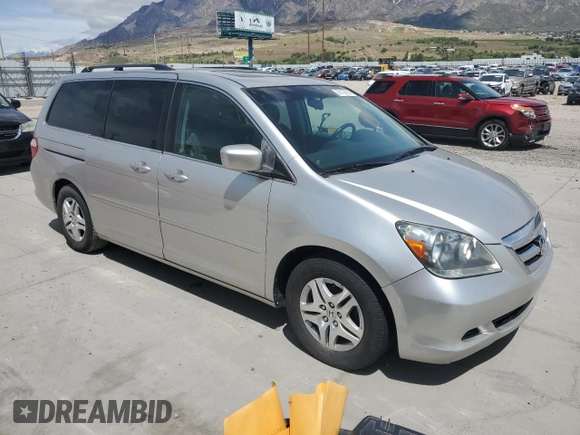 2007 Honda Odyssey EX-L with VIN 5FNRL38667B437022, listed as a Copart auction lot 56135825 with 183,864 mi miles and Clean Title. Bid and sale history available at carsss.com. Image 4.