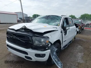 2020 Ram 1500 Big Horn with VIN 1C6SRFFT8LN301178, listed as a IAAI auction lot 42265449 with 74,968 mi miles and . Bid and sale history available at DreamBid. Image 2.