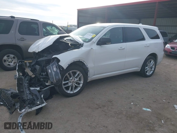 2022 Dodge Durango GT with VIN 1C4RDJDG1NC137561, listed as a IAAI auction lot 41168918 with 59,676 mi miles and . Bid and sale history available at DreamBid. Image 2.