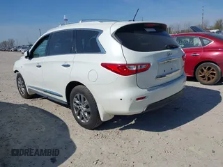 2015 Infiniti QX60 with VIN 5N1AL0MM6FC554039, listed as a IAAI auction lot 42055591 with 148,364 mi miles. Bid and sale history available at carsss.com. Image 3.