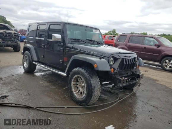 2008 Jeep Wrangler Unlimited Rubicon with VIN 1J4GA691X8L590979, listed as a Copart auction lot 57840575 with 195,458 mi miles and Salvage title. Bid and sale history available at DreamBid. Image 4.